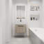 Meuble-lavabo mural simple 23,6 po avec meuble-lavabo en pierre frittée Hamedi