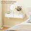 Ensemble de 2 tables de chevet flottantes, blanc-1563103299