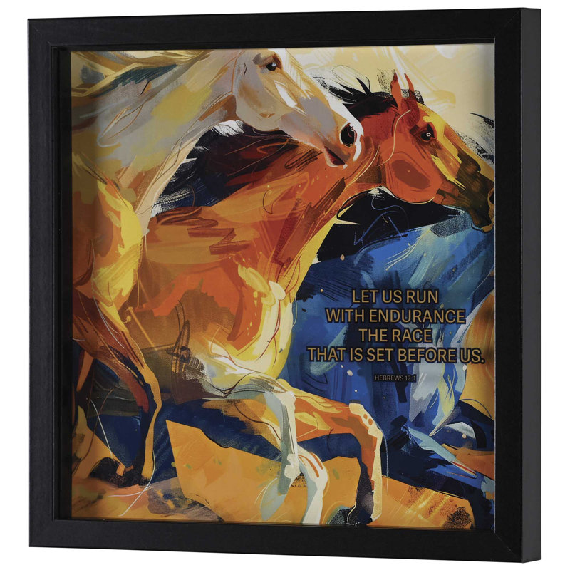 Art mural encadré «Let Us Run With»