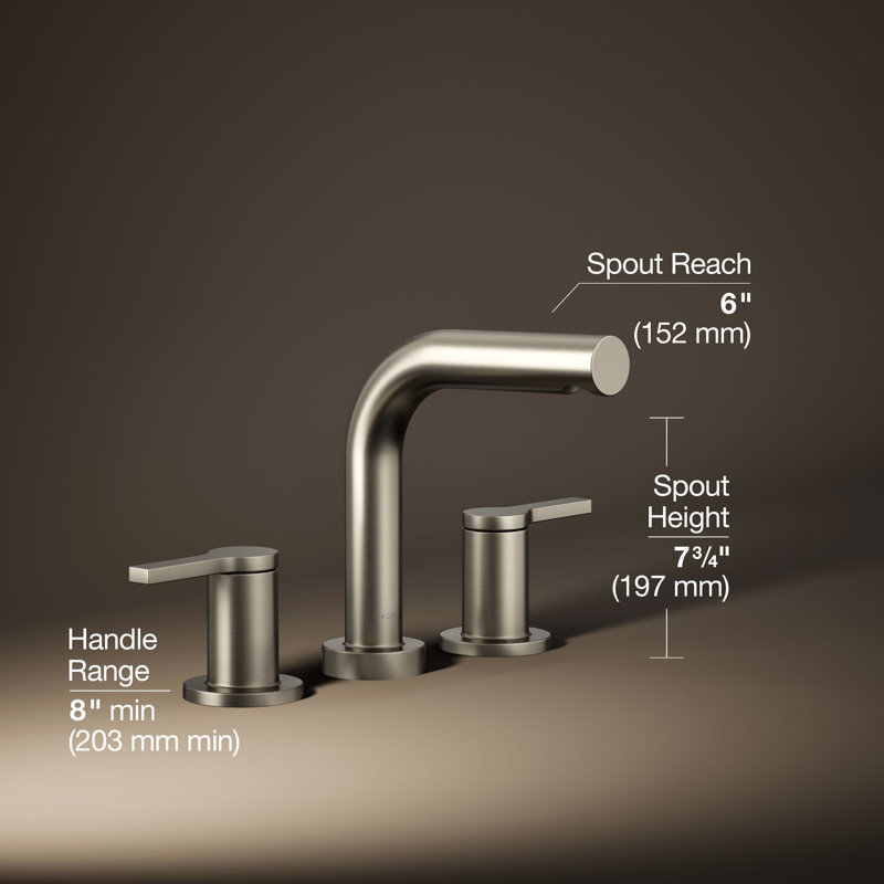 Elate Deck-Mount Bath Faucet Trim, Brushed Nickel