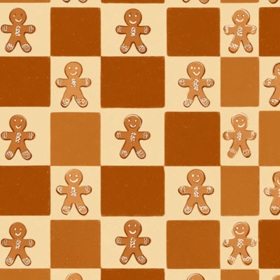 Papier peint à peler et coller, pain d'épice, beige, blanc, papier de contact à carreaux, amovible, auto-adhésif, décoration murale pour armoires de cuisine de chambre à coucher, 24 po x 118 po