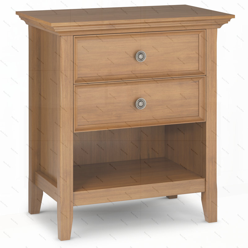 Amherst - Table de chevet - Brun clair doré