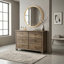 Commode 6 tiroirs 46,3 po avec pieds en bois massif Weston-1597720506