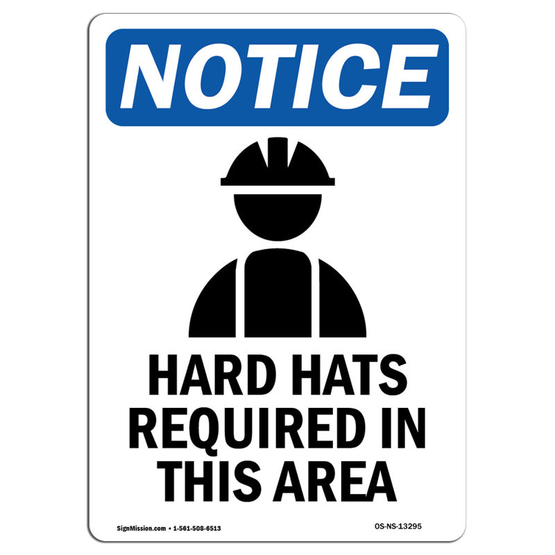 Hard Hats Required Sign