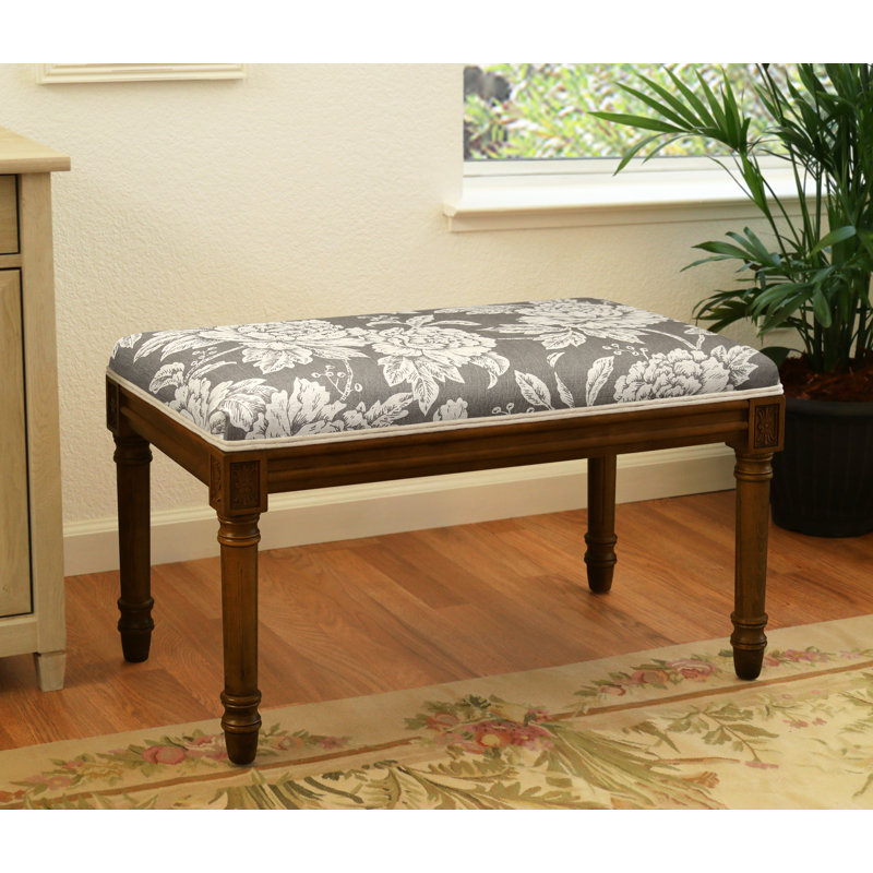 Banc rembourré Billiot, Gray 3