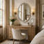Epine Flat Metal Beveled Wall Mirror