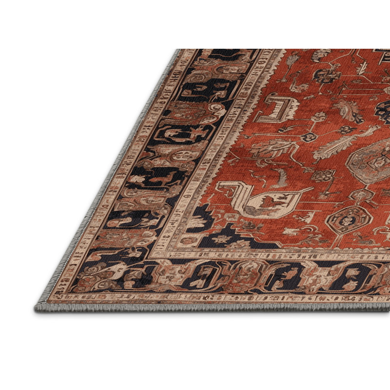 Tapis brun lavable à la machine, Tapis de couloir 2 pi x 4 pi