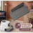 Designed for large litter boxes, this 36 x 30 in gray double-layer mat is waterproof and urine-proof with scatter control, a non-slip build, durable construction, easy cleaning, a paw-friendly surface, and a safe, odorless design.
