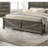 Rustic Gray Queen Bed With Engineered Wood And Metal, Headboard, Casual Bedroom Style Simple Design Frame Finish, Metal Paper, Transitional