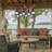 8-Light Industrial Wooden Chandelier