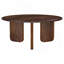 Table basse ronde brune