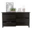 Commode 6 tiroirs Wenge, ensemble de 2