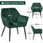 Colour 65Cm Wide Velvet Armchair-1023521952