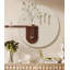 Décoration murale en forme de vase en grès crème de style crème-1376783135