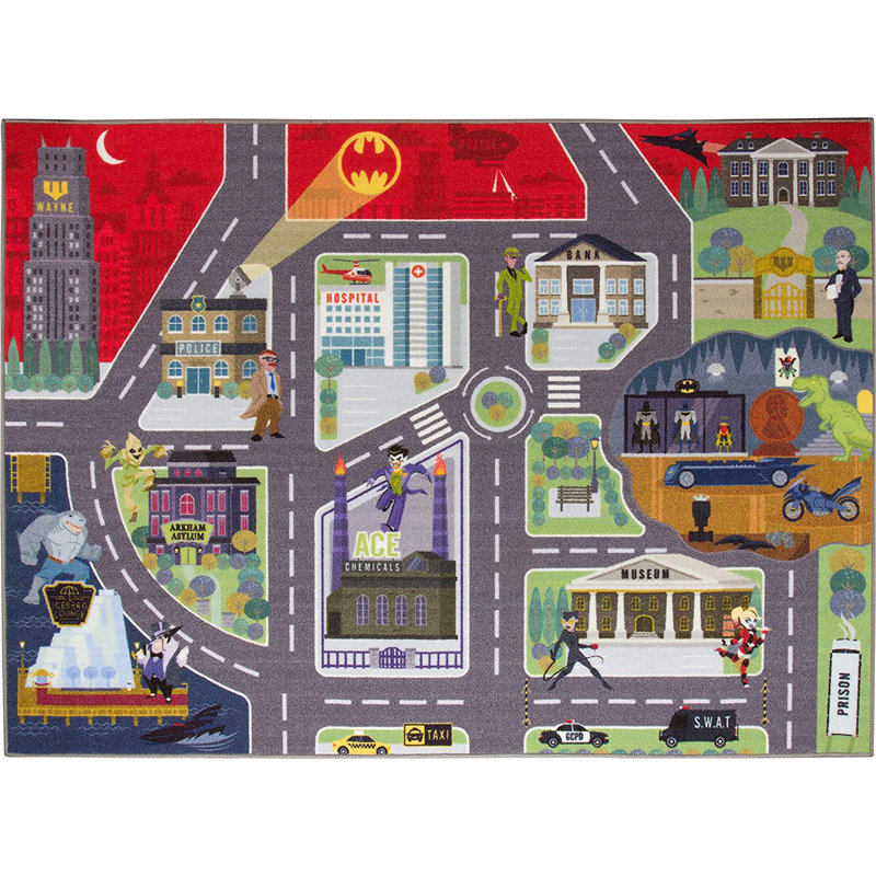 Batman Gotham City Road Car, Rectangle 5 pi x 6 pi 6 po