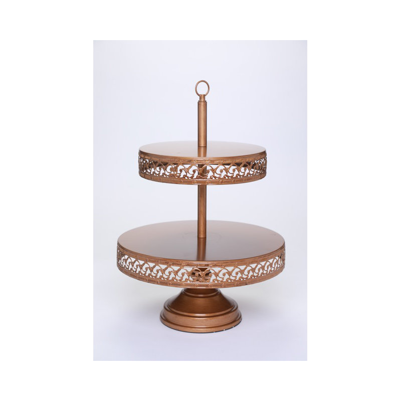 Daisy Tiered Stand, Gold