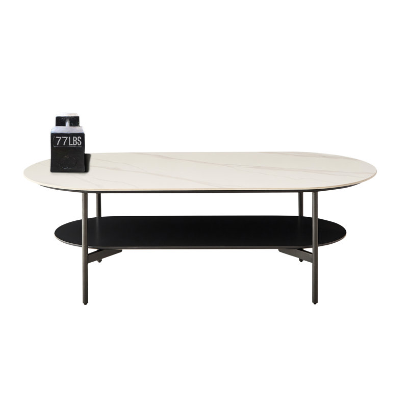 Mobilier de salon - Table basse en céramique et de construction moderne