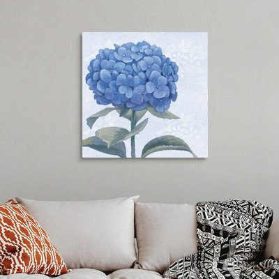 «Blue Hydrangea III», art mural sur toile