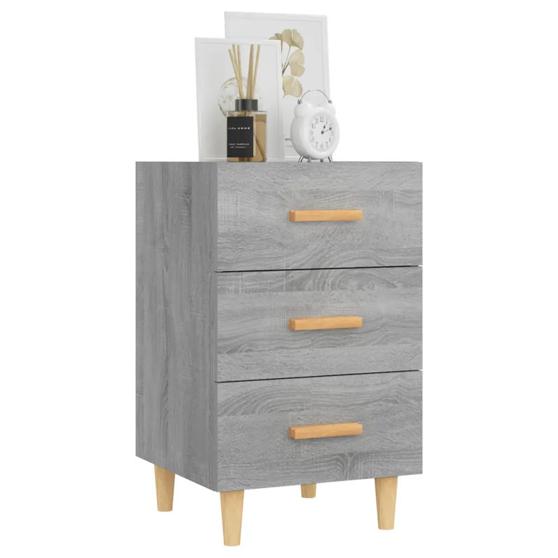 Westbury 40cm W Bedside Table, Grey Sonoma