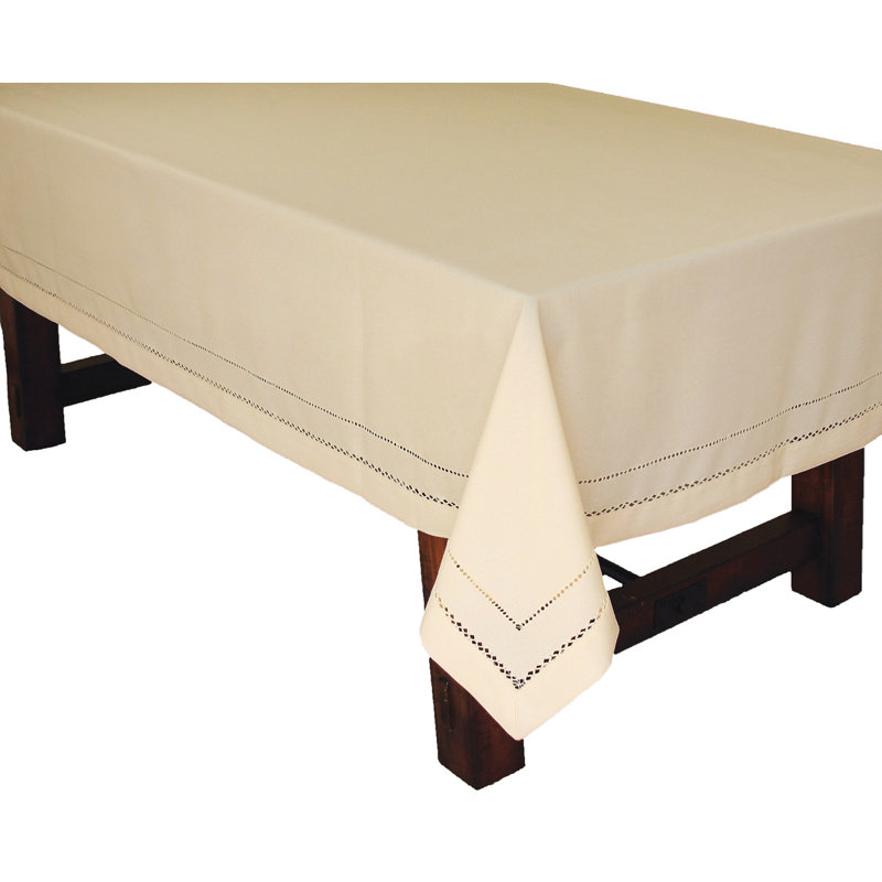 Goudy Tablecloth, Ivory, 108" L x 65" W