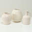 Approx. 9" H Off White Ceramic Vase with Two Handles