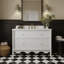 Ensemble de meuble-lavabo simple avec plateau en marbre de culture l 48 po Julliette