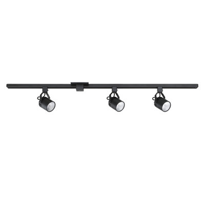 48.03'' 3 -Light Fixed Track Track Kit with Dimmable and Adjustable Head