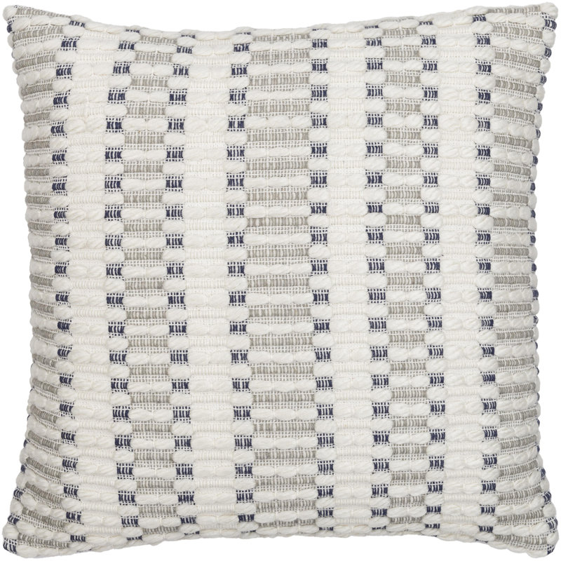 Livabliss 20" x 20" Gray Polyester Accent Pillow