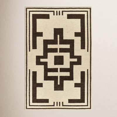 Theresa Brown Hand-Woven Geometric Wool Rug
