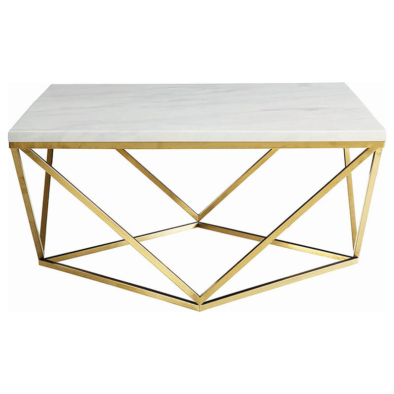 Table basse avec pieds en métal Orion