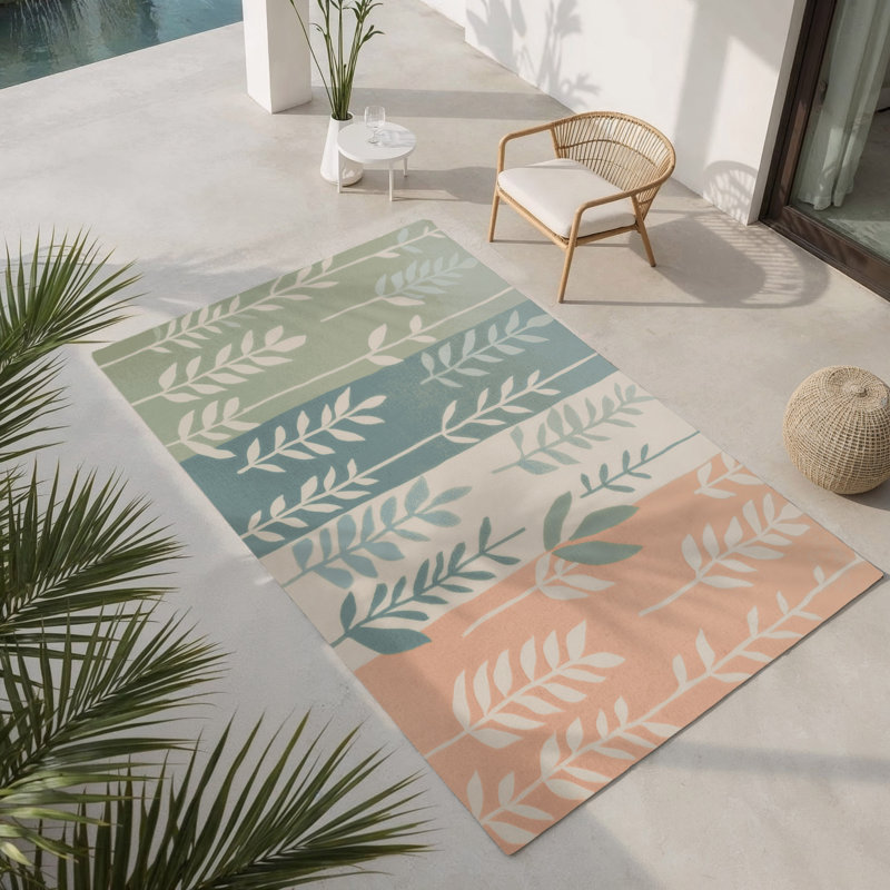 Tapis intérieur et extérieur Meadow Glow, Rectangle 1 pi 6 po x 2 pi 6 po