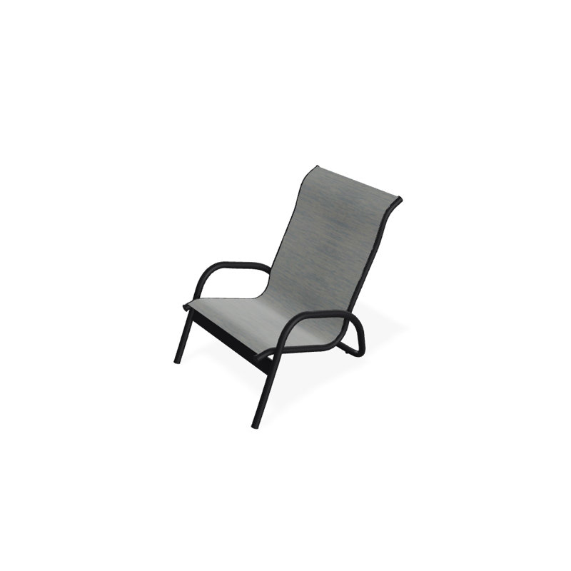 Beach Chair, Textured Black, Reflection