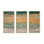 «Sparkling Seas II» par Norman Wyatt Jr., ensemble de 3 reproductions d'art sur toile