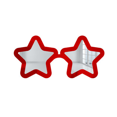 Star Eye Sunglasses Mirrored Wall Decor