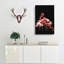 Pink Flamingos In Abstract - Wrapped Canvas-55341837