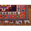 Navy Blue Geometric Anatolian Oriental Runner Rug 3x12
