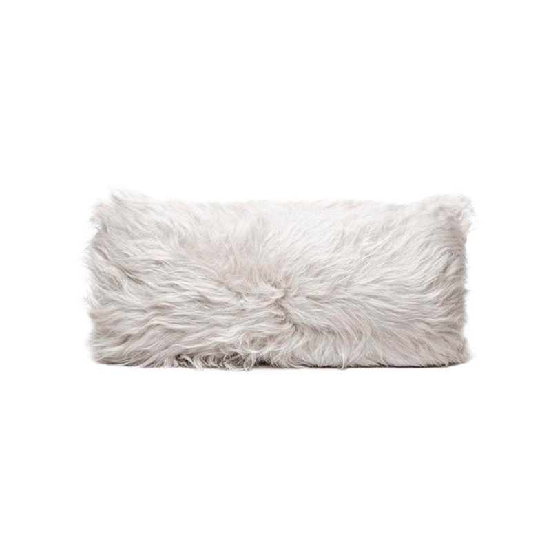 Housse de coussin Premium Premium - texture douce et longue, housse décorative, 12 po x 24 po, White