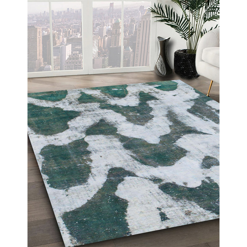 Tapis abstrait moderne 873, Rond 8 pi