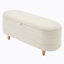 Ensemble de chambre à coucher 2 pièces avec lit plateforme tapissier en forme de fleur à DEL-1176932554-1176932553