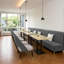 Banquette double en velours