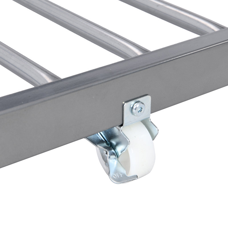Lit superposé en métal avec lit gigogne en argent - Ajout de meuble peu encombrant pour la chambre à coucher
