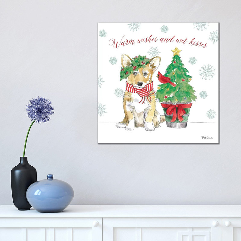 Holiday Paws V by Beth Grove - Wrapped Canvas Print, 45.72 cm H x 45.72 cm W x 3.175 cm D