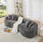 Chenille 4-Seater Sectional Curved Sofa,No Assembly Needed-346433471