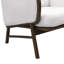 Chaise d'appoint en tissu Sherpa, fauteuil rembourré avec structure en bois massif, chaise longue confortable