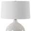 Lampe de table à glaçure blanche Latitude Run® Bragenham