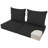 28.5 x 28.5 In Patio Furniture Cushions set of 2, Fade Resistant Outdoor Seat Cushions witj 4 pairs of Ties, Deep Seat Cushion for Seat Patio Chairs, Rattan Furniture, Wicker Seating, outdoor Adirondack Chair, Navy Blueblack-123052625-123052611