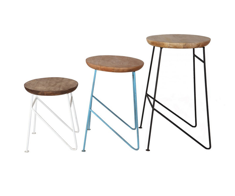 Nueva Vista Metal Accent Stool
