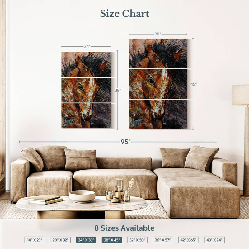 Brampt Colt Horse, 38" H x 24" W