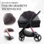 Poussette pour animal de compagnie Retro Luxe - Prism - noir