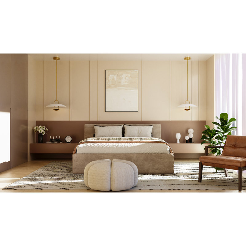 Bingham Integrated LED  Pendant, Brushed Gold, White